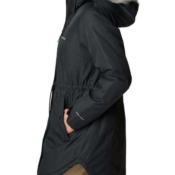 NWoT Columbia Women's Suttle Mountain Mid Length Jacket Black Size S $260 P209 - Picture 3 of 5